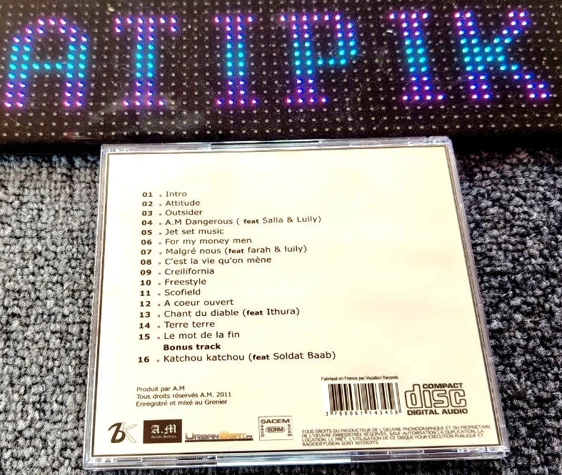 ⚓ Cd Agents Malfrats - Chant Du Diable - Rap Confidentiel Oise (60) Ultra Rare  – photo 2